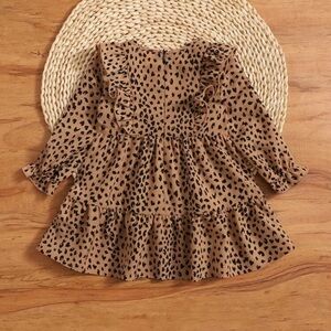SHEIN Leopard truffle dress